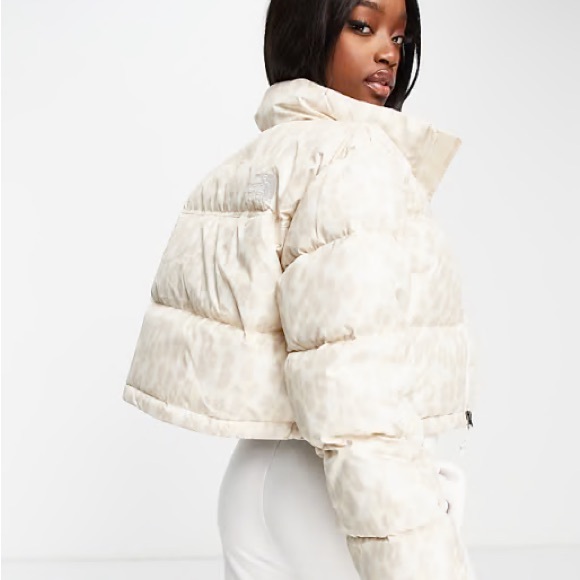 THE NORTH FACE CROPPED PRINTED NUPTSE SHORT JACKET Size Small - Picture 5 of 16